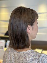 ルシード スタイル レクラ 栄生店(L'UCIDO STYLE L'eclat)&nbsp;切りっぱなしボブ、ローライト(ハーフ)