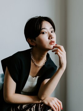 ミット バイ ツリー 吉祥寺(mit by tree) アッシュブラック×ハンサムショート