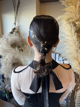 ヘアクリエイションソウル(Hair creation Sowl) 【Sowl】タイトアレンジ×金箔