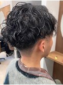メンズパーマ スパイラルパーマ ツーブロック 刈り上げ 菊名