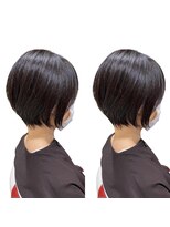 ハルキ ミナト ジャパン オオサカ(HARUKI MINATO japan OSAKA)&nbsp;40代50代小顔似合わせカットくびレイヤーエモージュ大人可愛い