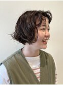 【ハクラ】ボブパーマ ショートパーマ ショートボブ ミニボブ