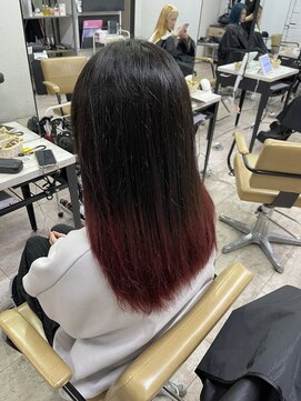 アジールヘア 所沢プロペ通り店(agir hair) カールセミディ姫カットワンカールレイヤーロングピンクブラウン