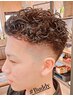 ☆男性限定/人気NO.2☆カット+パーマ+シェービング+眉カット 12000円