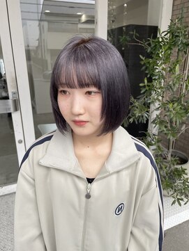 クラン バイ ナチュラル(clan by Natural) 暗めグレーカラー/ハイトーンショート @seiji_1027_