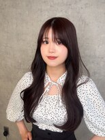 リンクミリ(Link mili)&nbsp;【ガーリーヘア】ピンクブラウン×重ためゆふるわスタイル