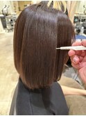 髪質改善サラサラプレミアムストレート大人ガーリー韓国ボブ横浜