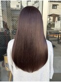【qumu 横浜】ほんのりラベンダーブラウン×髪質改善
