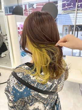 ブラウン(Brown) ショコラブラウン×イエローインナー