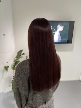 レフ(LEF) ワインレッド/シングルカラー/艶カラー/透明感カラー