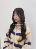 【韓国ヘア/レイヤーカット/顔まわりカット/ブラウンカラー】