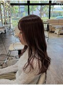 大人可愛い20代30代40代カラー/セミロング/宮崎