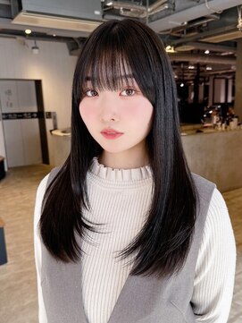 アイティー バイ アルバム 中野店(IT by ALBUM) ロングおくれ毛美髪前髪カット顔周りレイヤー_ba548852