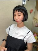 ショートバングボブ