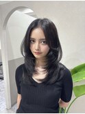 髪質改善*韓国レイヤーハッシュセミロング*美髪