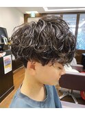 波巻きパーマ