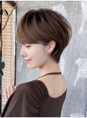 ショートヘア/分け目なし/イメチェン/30代40代50代60代/表参道
