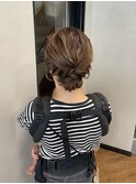 ふわふわシニヨンアレンジ☆