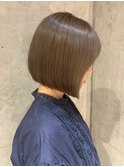 艶カラーぱつっとボブ/髪質改善/ケアブリーチ/川崎/美髪/横山
