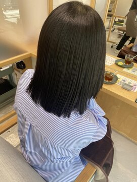 スピン ヘアー 烏丸店(Spin hair) パツンとニュアンスボブ