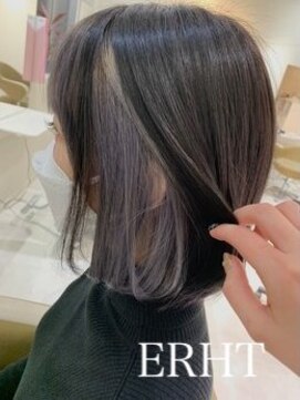 エルト 大通店(ERHT) 大人気☆切りっぱなしボブ×インナーカラー【札幌/大通/ERHT】