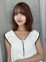 シーシンジュク 新宿南口(Sea shinjuku)&nbsp;ココアベージュ×レイヤー[小顔/黒髪/オリーブグレー]