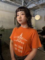 ニーム 栄(nimes)&nbsp;yosukeハイライトデザインカラーとウルフパーマ