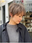 グレーベージュショート