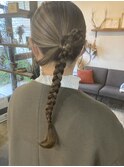カットカラーヘアアレンジ
