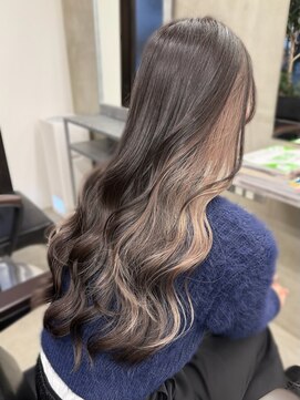 アンバー(UMBER) 京都西院/インナーカラー ブリーチ 髪質改善 ダブルカラー