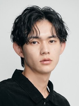 レタッチバイフィフス(RETOUCH by fifth) 原宿ルーズパーマセンターパートスパイラルパーマ大人色気ヘア