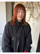 ディレクト(Direct)&nbsp;オレンジ×顔まわりカット2.11似合わせカット