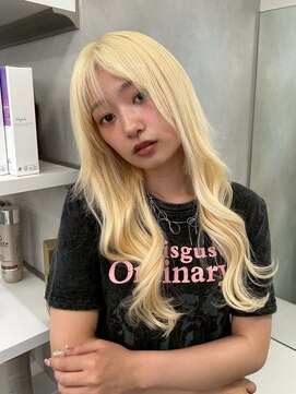 Beleza 川越 -ブリーチ・ハイトーン・ダブルカラー・エクステ・羽エクステ- 17836ホワイトシャンパンベージュミルクティーブラウン韓国巻き