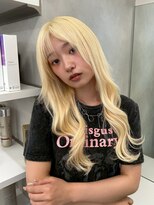 Beleza 川越 -ブリーチ・ハイトーン・ダブルカラー・エクステ・羽エクステ- 17836ホワイトシャンパンベージュミルクティーブラウン韓国巻き