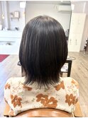 癖を活かしたレイヤーボブ