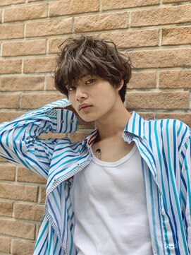 salon de MiLK 札幌大通店【サロン ド ミルク】 ＊柔らかブラウン+ランダムマッシュ