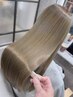 春に明るめカラー＊《髪ドラ式》ブリーチを使わない＊髪質改善ダブルカラー＊