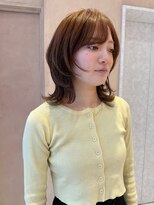 オン キャナルシティ博多前店(on)&nbsp;【晴音】ボブウルフ/顔まわりレイヤー/ブラウンベージュ/20代
