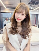 ファンナギンザ(FaNNa ginza)&nbsp;フェイスレイヤー/ブリーチなしカラー/シースルーバング/小顔