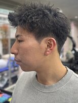ニコトウキョウ 新宿(nico TOKYO)&nbsp;刈り上げアップバングスパイキーショートパーマスパイラルパーマ