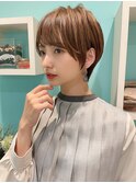 ♪大人ショート/くびれショート/ブラウンカラ/レイヤーショート