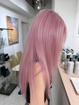 ペレ 原宿(PELE) ダークパープルナチュラルショート夏のヘアアレンジ原宿