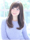 [K-two銀座]愛されレイヤーロング～ラウンドバングで小顔に！～
