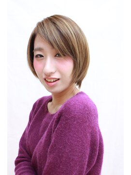 ルークス 中央林間(LOOOKS) ハイライトを入れて明るい印象に！デザインボブ・ロブ