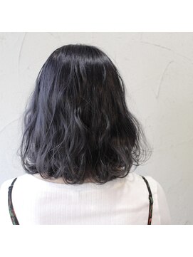 デコヘアーフラッペ(DECO HAIR frappe) ダブルカラーでネイビーを！