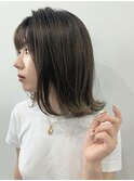 ミディアム20代30代40代イメチェンフルバング似合わせカット美髪