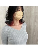 ラッズプラスエイチ(Lads+h)&nbsp;ペールピンク系外巻きローレイヤースタイル