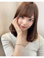 シルクレイ 吉祥寺店(Silk-lei) 大人かわいカーキグレージュボブ小顔マロンベージュ30代吉祥寺