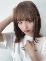 リルミー(Lilme)&nbsp;外ハネロブ+チョコレートベージュ【可愛いヘア専門店Lilme】