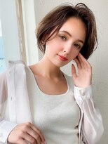 シルクレイ 新宿店(Silk-lei)&nbsp;ショートパーマ小顔オリーブカラー 20代30代40代